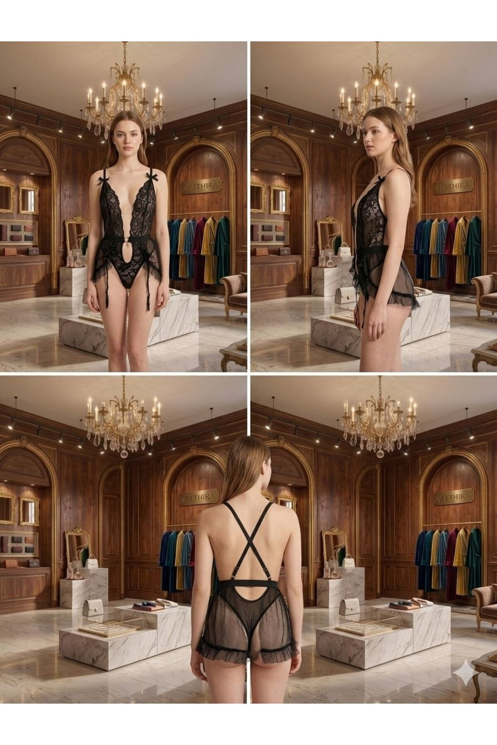 Jartiyerli Mini Tül Etekli Bodysuit